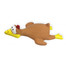 PET NOVA DOG LIFE STYLE Hračka lietajúce kurča, 26 cm, hnedé