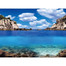 AQUA NOVA Obojstranné pozadie akvária S 60x30cm rastliny / oceán
