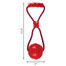 KONG Squeezz Ball with Rope L lopta pre psa s rukoväťou