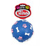 PET NOVA DOG LIFE STYLE Lopta so vzormi lebiek a kostí, 9 cm, modrá