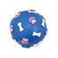 PET NOVA DOG LIFE STYLE Lopta so vzormi lebiek a kostí, 9 cm, modrá