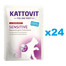 KATTOVIT Feline Diet Sensitive Kuracie s kačacím 24 x 85 g