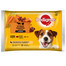 PEDIGREE Adult hovädzie, jahňacie, morčacie a mrkva pre dospelých psov 4x100g