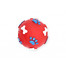 PET NOVA DOG LIFE STYLE Lopta so vzormi labiek a kostí, 6 cm, červená