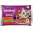 WHISKAS Adult vrecúško 4 x 85 g Collection of Countryside Flavours vlhké krmivo pre mačky v omáčke s jahňacím, kuracím a mrkvou, hovädzím a hydinovým mäsom