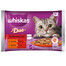 WHISKAS Adult 4 x 85 g vrecúška Klasické vlhké krmivo pre mačky v želé s hovädzím a hydinovým mäsom, jahňacím a kačacím mäsom