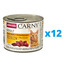 ANIMONDA Carny Adult hovädzie, kuracie a kačacie srdcia 12 x 200 g