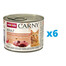ANIMONDA Carny Adult kuracie, morčacie a kačacie srdcia 6 x 200 g