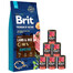 BRIT Premium By Nature Sensitive Lamb 15 kg + mokré krmivo s hovädzím mäsom 6x400 g