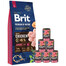 BRIT Premium By Nature Junior Large L 15 kg + mokré teľacie krmivo 6x400 g