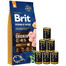 BRIT Premium By Nature Adult Medium M 15 kg + mokra karma z drobiem 6x1240 g