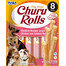 INABA Churu Rolls Chicken 8x12g wrapy kuracie a lososové pre psov