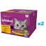 WHISKAS Adult Hydinové hody v omáčke 48x85 g kúsky s kuracím, kačacím, hydinovým, morčacím pre dospelé mačky