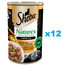 SHEBA konzerva 12x400 g Nature's Collection kompletné krmivo pre dospelé mačky s morčacím, hydinovým srdcom a rybím olejom s mrkvovou oblohou v paštéte