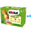 KITEKAT Hydinové hody sáčok 48x85 g kompletné krmivo pre dospelé mačky s kuracím, morčacím a hydinovým mäsom v želé