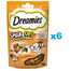 DREAMIES ShakeUps Multivitamins 6x55g kočičí pamlsek s kuřecím masem, kachnou a kočičí trávou