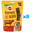 PEDIGREE Ranchos Slices 8x60g maškrty pre psov s hovädzím mäsom