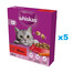 WHISKAS Adult 5x800g kompletné krmivo pre dospelé mačky s lahodným hovädzím mäsom