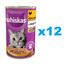 WHISKAS Can Jelly Chicken 12x400g Krmivo pre dospelé mačky v želé