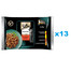 SHEBA Selection Šťavnaté príchute vrecúška 52x85 g kompletné mokré krmivo pre dospelé mačky v kúskoch omáčky s kuracím a hovädzím mäsom, kuracím, jahňacím, kačacím a morčacím mäsom