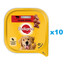 PEDIGREE Adult 10x300 g Vlhké krmivo pre psov s hovädzím mäsom a pečeňou v pene