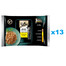 SHEBA Delicacy Fine Flakes Hydinové príchute vrecúška 52x85 g kompletné krmivo pre dospelé mačky v kúskoch želé s: kačicou, kuracím mäsom, hydinou, morkou