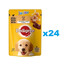 PEDIGREE Junior kapsičky 24x100g mokré krmivo pre šteňatá v kúskoch želé bohaté na kuracie mäso