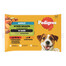 PEDIGREE Adult hovädzie, jahňacie, morčacie a mrkva pre dospelých psov 4x100g