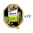 SHEBA Sauce Collection vanička 22x85 g kompletné krmivo pre dospelé mačky kúsky s králikom a zeleninou v omáčke