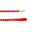 BARRY KING Vodítko pre psa s etnickým vzorom 10mm/120cm červené