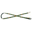 BARRY KING Vodítko pre psa s etnickým vzorom 10mm/120cm zelené