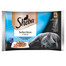 SHEBA Selection in Sauce, mix rybacích príchutí v omáčke 4 x 85 g