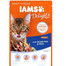 IAMS Cat Adult All Breeds Ocean Fish & Green Ryby s fazuľkou v omáčke 85 g 5 + 2 ZDARMA