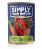 SIMPLY FROM NATURE Konzerva pre psov konské mäso/ľanové semiačka/mrkva 400 g