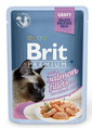 BRIT Premium Cat Fillets v omáčke for Sterilised Salmon 85g