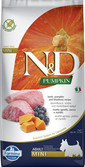 N&D Pumpkin lamb&blueberry adult mini – Krmivo s jahňacím mäsom, tekvicou a čučoriedkami 7 kg