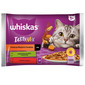 WHISKAS Adult vrecúško 4 x 85 g Collection of Countryside Flavours vlhké krmivo pre mačky v omáčke s jahňacím, kuracím a mrkvou, hovädzím a hydinovým mäsom