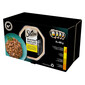 SHEBA Selection s kuracími príchuťami 8x85 g v omáčke s kuracím a morčacím kuracím mäsom, hydinou, morčacím mäsom