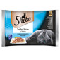 SHEBA Selection in Sauce, mix rybacích príchutí v omáčke 4 x 85 g